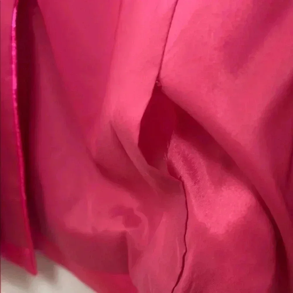Cinq a sept Women's Pink Satin Blazer - Picture 12 of 16